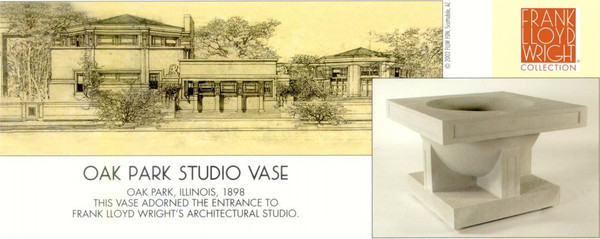 Oak Park Studio Vase Frank Lloyd Wright Architectural Planter Collection